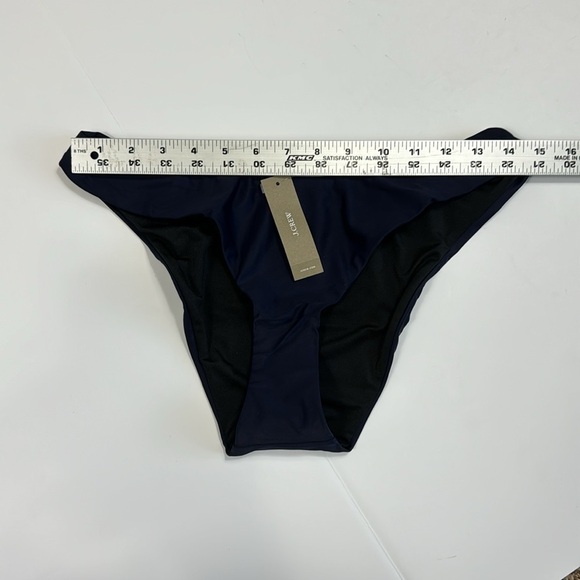 J. Crew Bikini Bottom Women's M Navy Curved Waist Cheeky New BC125 7844 - Picture 5 of 13